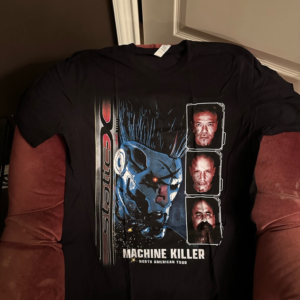 Static-X Machine Killer Leg 1&2 Band Shirt Metal Evil Disco XL